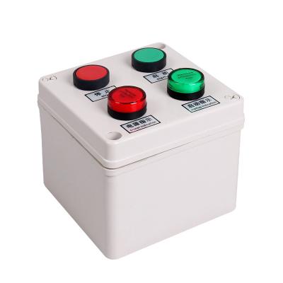 China Huawu Xal-j03 Electronic Equipment Waterproof Push Button Switch Box Indoor/Outdoor 3 Holes Customized Control Box For Machine - Purchase Power Switch Box, Waterproof for sale