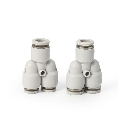 China Other Push To Connect One Touch Fitting Double Y Reducer Plastic Hose Connector - Buy Plastic Hose Connector, for sale