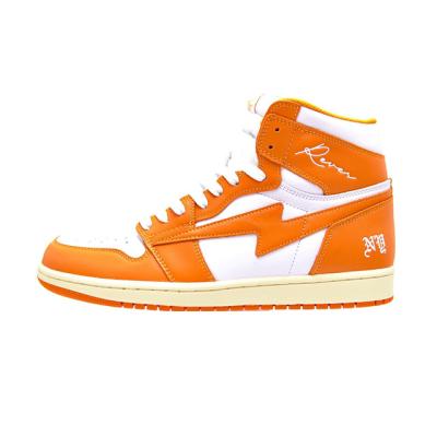 China Custom high-top AJ 1 shoes men's all-match casual shoes men's and women's fashion cotton shoes PU leather trend high-top sports customize logo client for sale