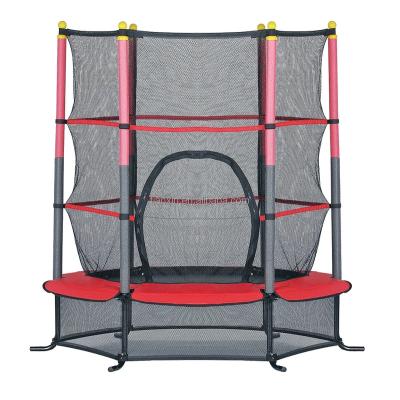 China With Protective Net Springless Children Indoor Trampoline With Trampoline Safety Net for sale