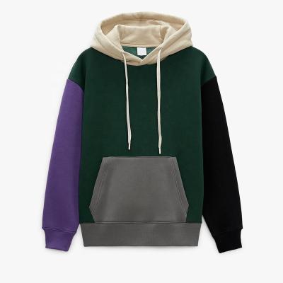 China Wholesale Bulk Fleece Full Sleeve Sweatshirt Anti-wrinkle Cotton Fit Hoodies For Men New Designer Slit Color Hoodie for sale