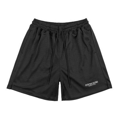 China Anti-wrinkle 2022 new hot sale summer sportstrend mesh mens breathable gym shorts 100% polyester mesh custom logo shorts for sale