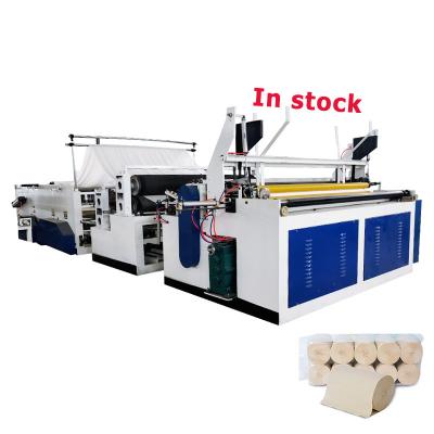 China Automatic CE Certificate Paper Industry Cheap Diaper Toilet Bathroom Tissue Paper Roll Rewinding Making Machine Production Line for sale