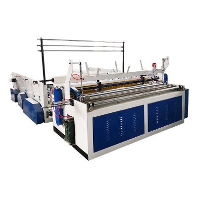 China Hotels Fully automatic waste paper raw material production single toilet paper making machine for sale