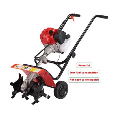 China Ariculture Hot Sale Gasoline Power Manual Tiller Cultivators Hand Power Mini Rotary Tiller Cultivator China Machine For Garden Agriculture for sale