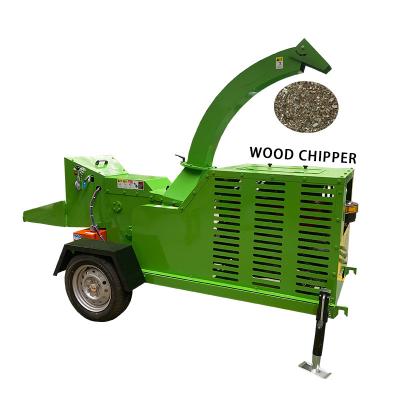 China Cutting Waste Forestry Wood Log China Forestry Self Feeding Diesel Engine Wood Chipper Hydraulic Tree Branch Leaf Shredder Mobile Wood Chip Crusher Machine for sale