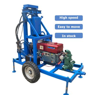 China High efficiency hot sale portable diesel hydraulic rotary well drilling rig deep water drilling rig well for sale