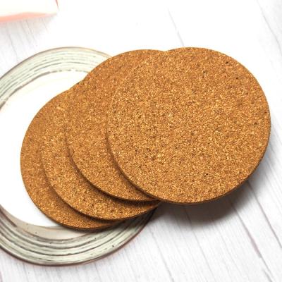 China Sustainable Cork Eco - Friendly Cork Coaster And Round Shape Drink Table Mat for sale