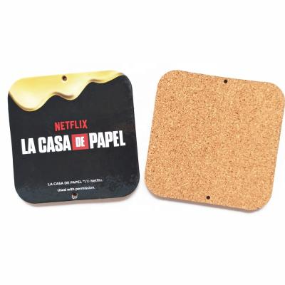 China Sustainable New Style Custom Logo Printing Full Color Cardboard Paper Beer Coasters For Drinks Te koop