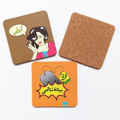 China Factory Price Sustainable New Products Customized MDF Cork Backed Area Rugs And Coasters for sale