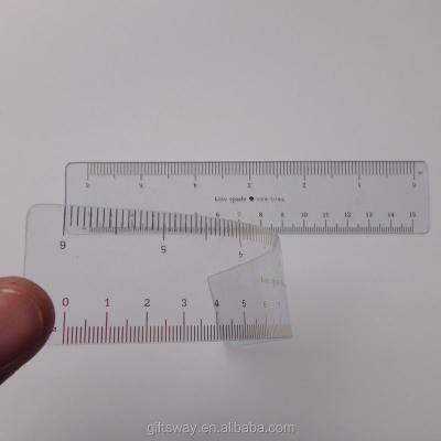 China Plastic new products custom design and shaped clear flexible pvc/pp ladder ruler for sale