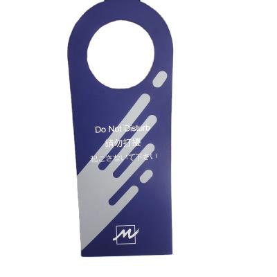 China Modern Custom Eco-friendly PP Hotel Door Plate And Cheap Plastic PVC Door Knock For Promotion Gifts for sale