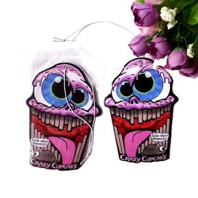 China Car Used Air Freshener Gifts Promotional Custom Car Air Freshener Paper Air Freshener Hanging Lasting Perfume for sale