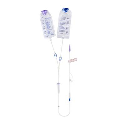 China Hawkmed Factory Wholesale High Quality Medical Disposable Sterile Infusion Enteric Feeding Set of Medical Grade Polyvinyl Chloride (PVC) Te koop