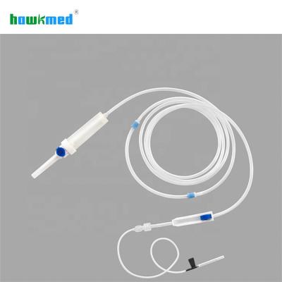 China Medical Grade Polyvinyl Chloride (PVC) Hawkmed Auto Exhaust Iv Infusion Set Pediatric Pump Vein Infusion Silicone Tube for sale