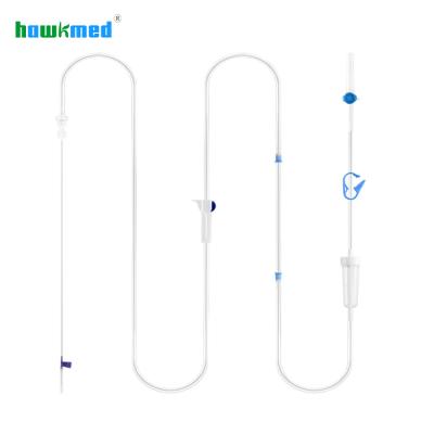 China Hawkmed Factory Outlet Consumables Premium Medical Supplies Disposable Pump Infusion of Medical Grade Polyvinyl Chloride (PVC) Set Base Set for sale