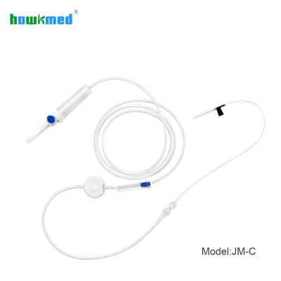 China Medical Grade Polyvinyl Chloride (PVC) Hawkmed High Quality And Low Price Disposable Precision Infusion Filter Set With Needle en venta