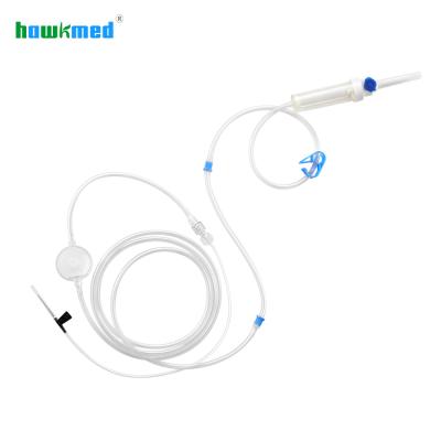 Chine Hawkmed Spike Set Infusion Device Automatic Exhaust Fluid Filter Iv Infusion Of Medical Grade Polyvinyl Chloride (PVC) Set PVC à vendre