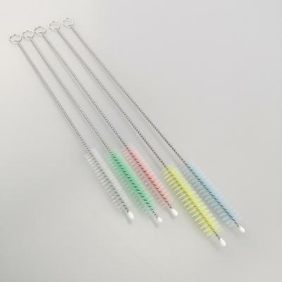 China Sustainable good quality bamboo straw with brush for sale