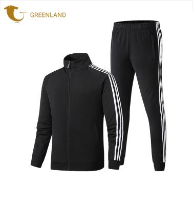 China Wholesale Custom Made Breathable Fitness Plain Tracksuits Latest Design Sportswear Two Piece Sweatsuit Tracksuit For Men for sale