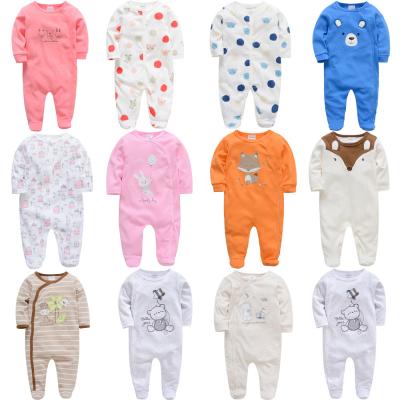 China 100% Hot Selling Cute Cotton Overalls Clothes Romper Long Sleeve Knitted Casual Baby Jumpsuit Newborn Baby Boys Quantity for sale