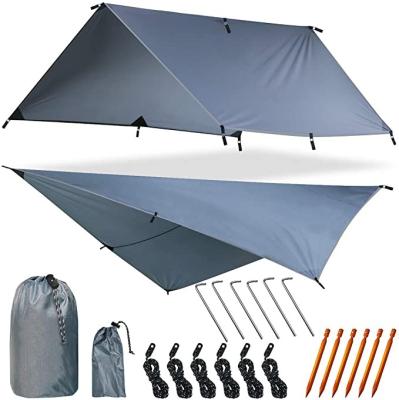 China Camouflage Game Beach / Field Umbrella Tarpaulin Garden Tent Anti UV Sun Shelter for sale