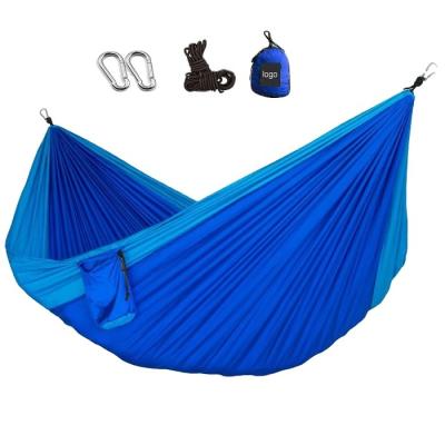 China Durable Custom Nylon Printing Rip Stop Portable Outdoor Hammock for sale