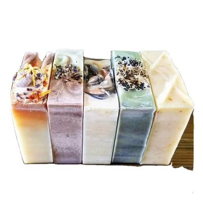 China Customized Hand Round Shape Herbal Solid Acne Vegan Whipped Hand made glycerin soap for sale