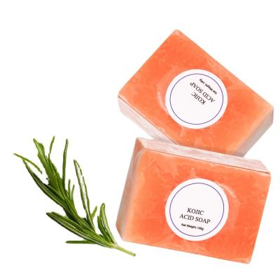 China Private Label Honey Glycerin Shampoo Bar Organic Handmade Soap Natural Kojic Acid Whitening Soap for sale