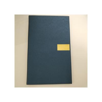 China Menu Book for Hotel Folder PU Covers Restaurant Book Dark Leather Menu and Notebook Customizable for sale