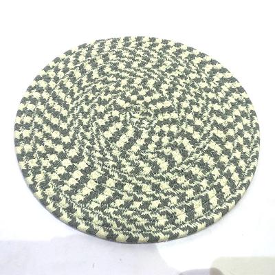 China Round Customized Coaster Cotton Rope Place Mat Table Mat Eco - Friendly Sustainable for sale