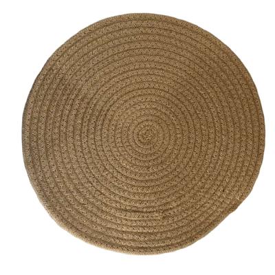 China China Viable High Quality Handmade Round Coasters Set Heat Resistant Dining Table Woven Place Mat for sale