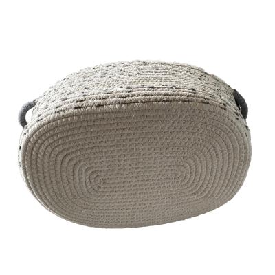 China Tidy/Storage Xxl Cotton Rope Basket Toys Clothes Extra Large Cotton Rope Blanket Basket For Living Room for sale