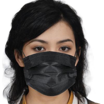 China With Customized Logo Black Disposable Custom Black Earloop Mascarillas Mask Disposable Face Mask Customized Face Mask Safety for sale