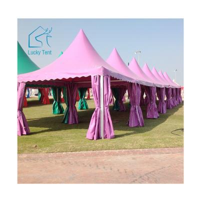 China Universal Pink Pvc Pagoda Tents Wedding Party Event 12x12 Canopy Tent For Sale for sale