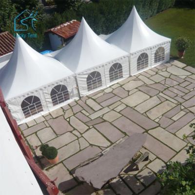 China Universal Outdoor Wedding Party Tents Luxury White Waterproof Pagoda 6x6 Pagoda Tent for sale