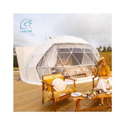 China Wholesale high quality outdoor glamping camping tents round shape camouflage/field play factory geodesic dome tent for sale