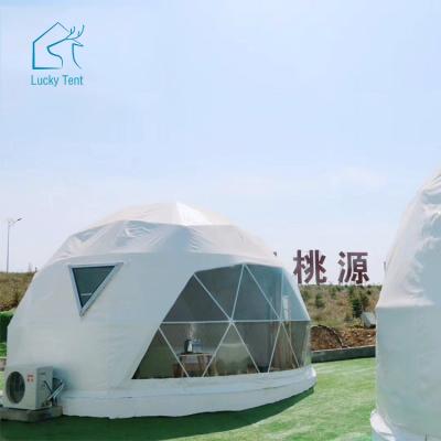 China Tube Type Tent Stake Luxury Clear Tents Event Hotel Desert Steel Frame Geodesic Dome Camping Tent for sale