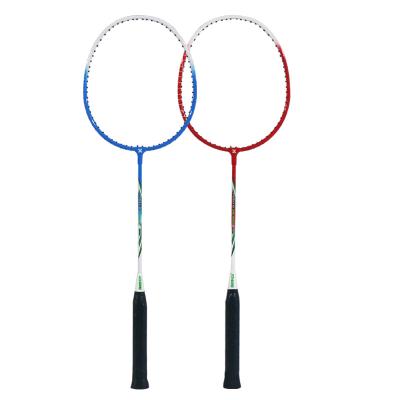 China Durable Type High Quality Steel Shuttlecock Badminton Racket Cheap Badminton Bat Set for sale