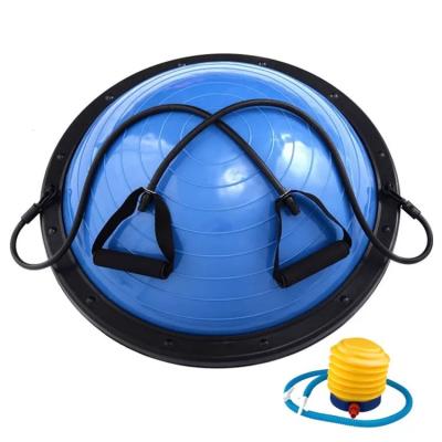 China Explosion-proof PVC/ABS Pilates Jump Ball Hemisphere Yoga Sponge Handle Balance Hemisphere Pilates Wave Speed ​​Ball for sale