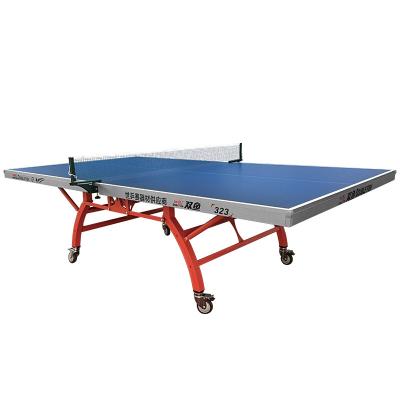 China Double Folding Fish 323 Double Blue Mobile Table Tennis Table 323 for sale