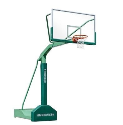 China Jinling Assembly And Disassembly Steel Single Arm Basketball Stands, Type GDJ-3B/11226 With FIBA ​​Certification for sale