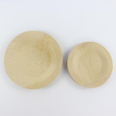 China Wholesale Disposable Eco Biodegradable Disposable Place Certification Bamboo Wooden Serving Dishes Set For Friend Party for sale