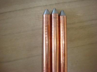 China High corrosion resistance threaded ground rod with clamps Dia 5/8