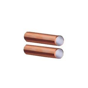 China 8mm - 25mm Flat and Pointed Type Copper Clad Steel Earth Rod / Electrode for sale