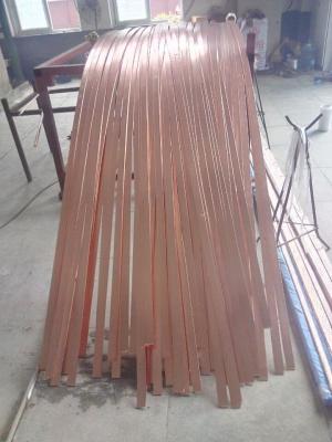 China Customizable Flat Copper Bar / copper bus bars for earthing system for sale