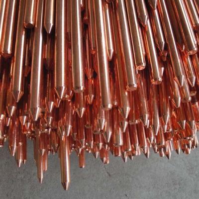 China Good conductivity Pure Copper Ground Rod for communications industry for sale