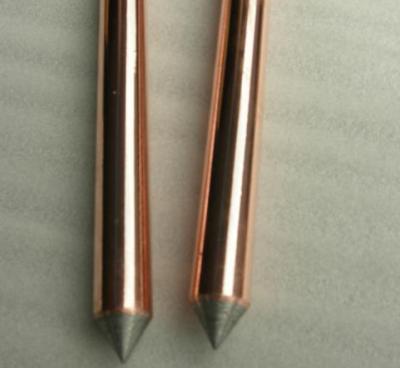 China 25mm Flat and Pointed Type Electrical Ground Rod for Lightning Protection for sale