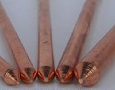 China Electrical Copper Coated Ground Rod / Bar , copper earthing electrode for sale