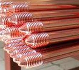 China Professional Copper Bonded Ground Rod Threaded /  Pointed Type for sale